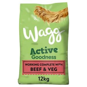 Wagg Active Goodness Complete Rich in Beef & Veg Dog Food 12kg