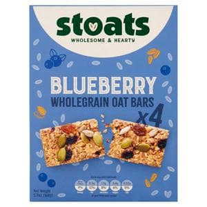 Stoats Blueberry & Honey Porridge Oat Bars 4x42g