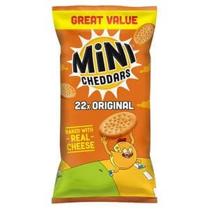 Jacob's Mini Cheddars Original Multipack Snacks 22 x 23g