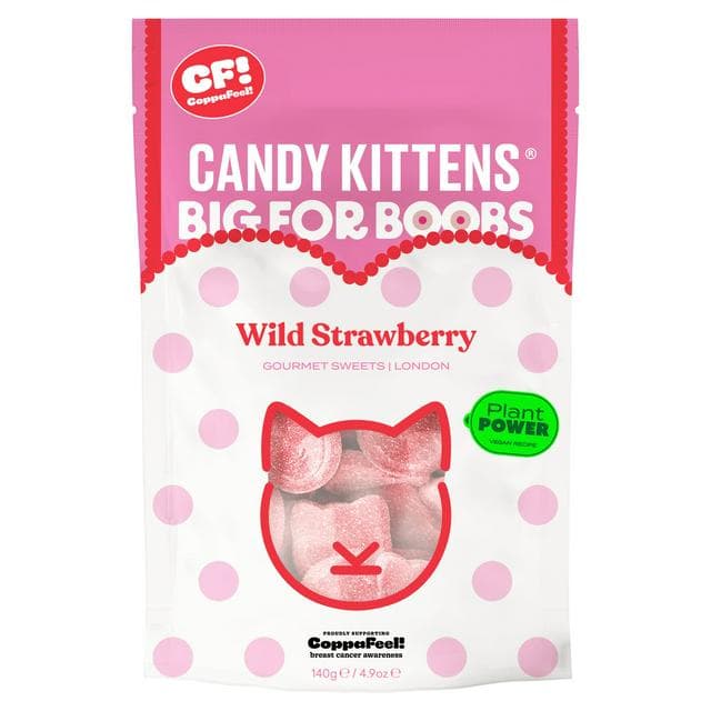 Candy Kittens Wild Strawberry Gourmet Sweets 140g - gallery image 1