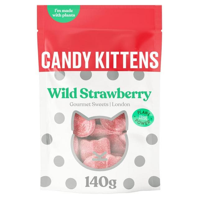 Candy Kittens Wild Strawberry Gourmet Sweets 140g - gallery image 1