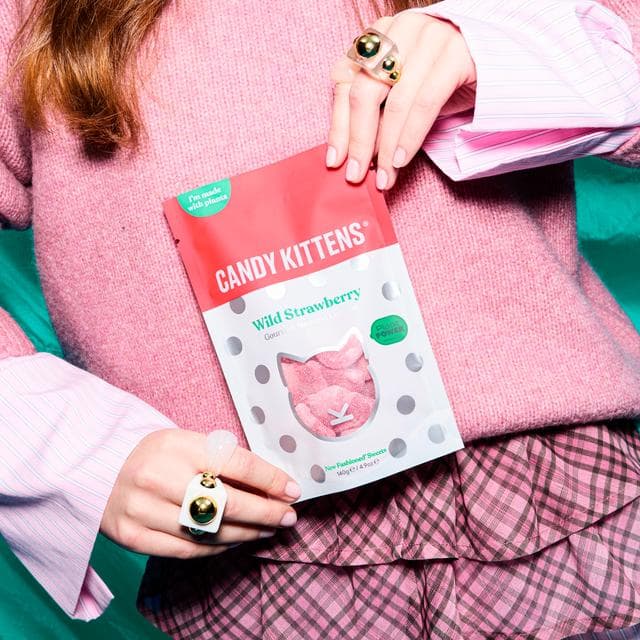 Candy Kittens Wild Strawberry Gourmet Sweets 140g - gallery image 2