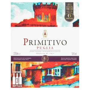 Sainsbury's Primitivo Puglia Red Boxed Wine, Taste the Difference 225cl