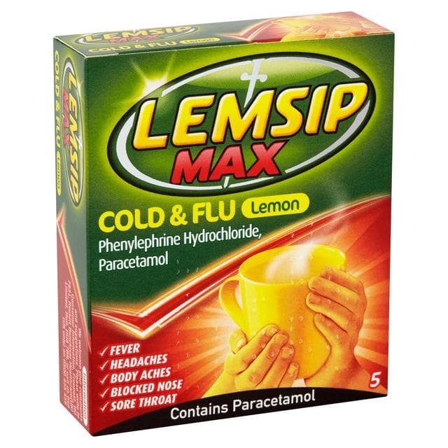 Lemsip Max Cold & Flu Lemon Sachets x5 - gallery image 5