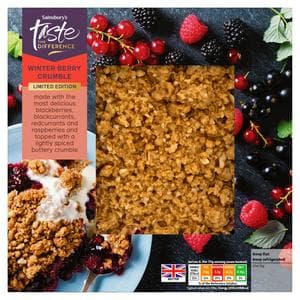 Sainsbury's 500g Winter Berry Crumble, Taste the Difference, Limited Edition