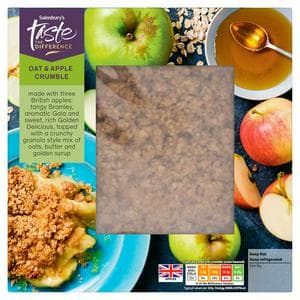 Sainsbury's Oat & Apple Crumble, Taste the Difference 500g