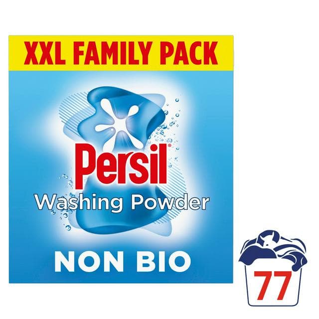 Persil Non Bio 77 washes Sensitive Laundry Washing Powder XXL Family Pack 3.85kg - gallery image 1