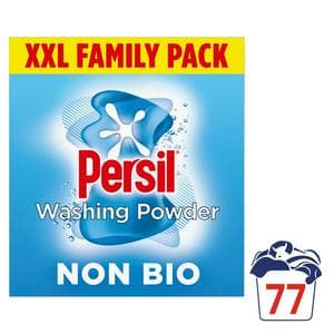 Persil Non Bio 77 washes Sensitive Laundry Washing Powder XXL Family Pack 3.85kg