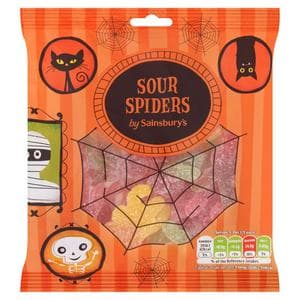 Sainsbury's 130g Sour Spiders Sweets