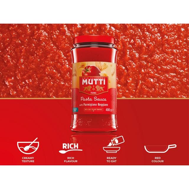 Mutti Tomato Pasta Sauce with Parmigiano Reggiano 400g - gallery image 2