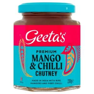 Geeta's Premium Mango & Chilli Chutney Hot 230g