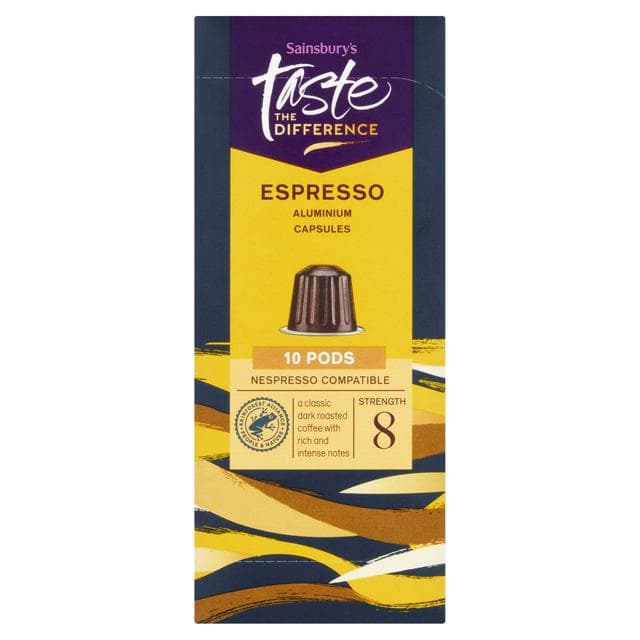 Sainsbury's Espresso Pods, Taste the Difference x10 52g - gallery image 1