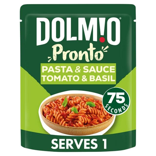 Dolmio Pronto 200g Tomato & Basil Sauce Microwave Fusilli Pasta Ready Meal - gallery image 1