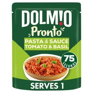 Dolmio Pronto 200g Tomato & Basil Sauce Microwave Fusilli Pasta Ready Meal