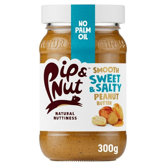 Pip & Nut Smooth Sweet Salty Peanut Butter 300g - gallery image 1