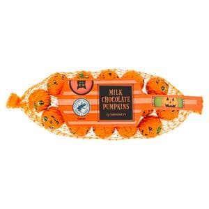 Sainsbury's 75g Milk Chocolate Pumpkins Chocolate Bag