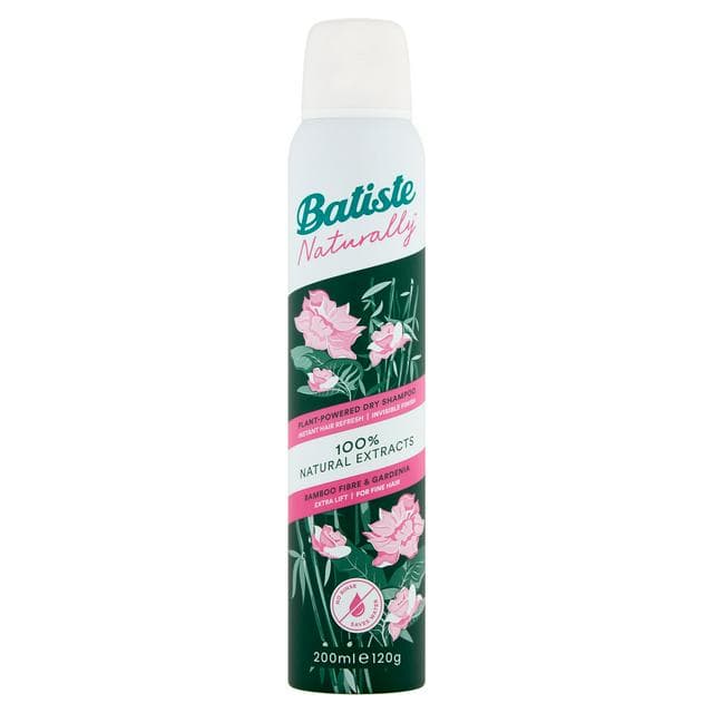Batiste Naturally Dry Shampoo Bamboo Fibre & Gardenia 200ml - gallery image 1