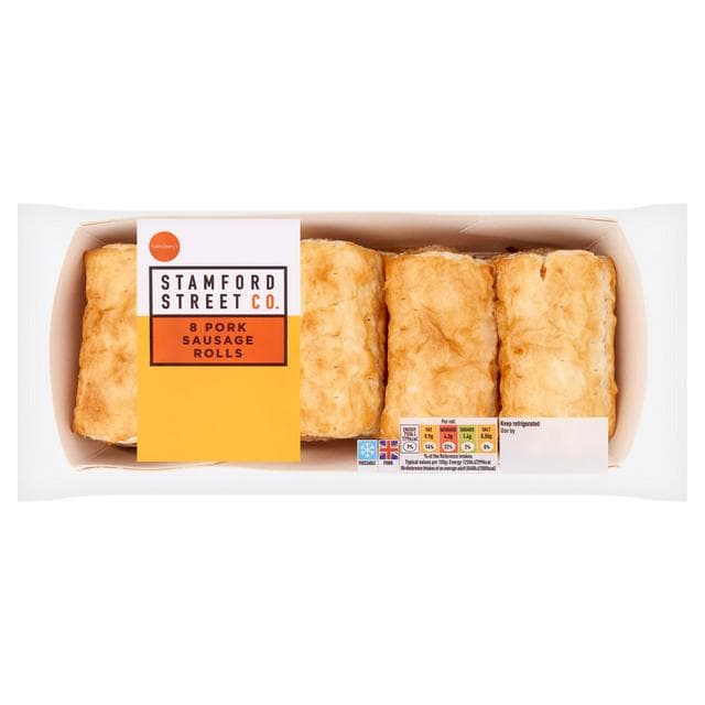 Stamford Street Co. Pork Sausage Rolls x8 480g - gallery image 1