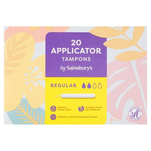 Sainsbury's Applicator Tampons Regular - gallery image 1