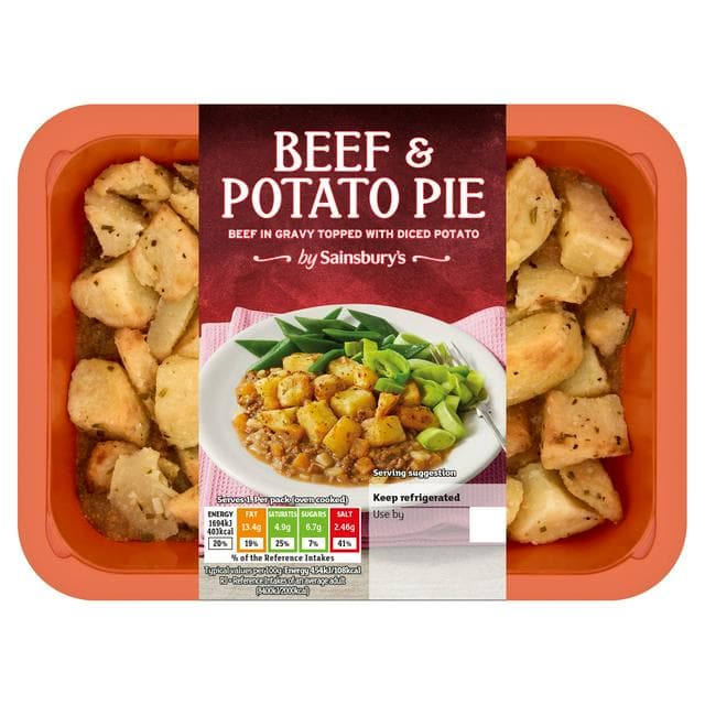 Sainsbury's Beef & Potato Pie, Autumn Edition 400g (Serves 1) - gallery image 1