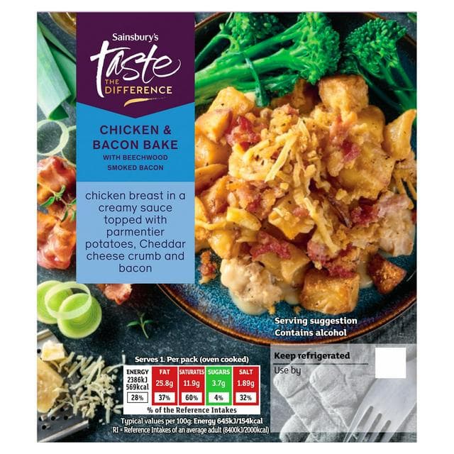 Sainsbury's Chicken & Bacon Bake Taste the Difference 400g (Serves 1) - gallery image 1