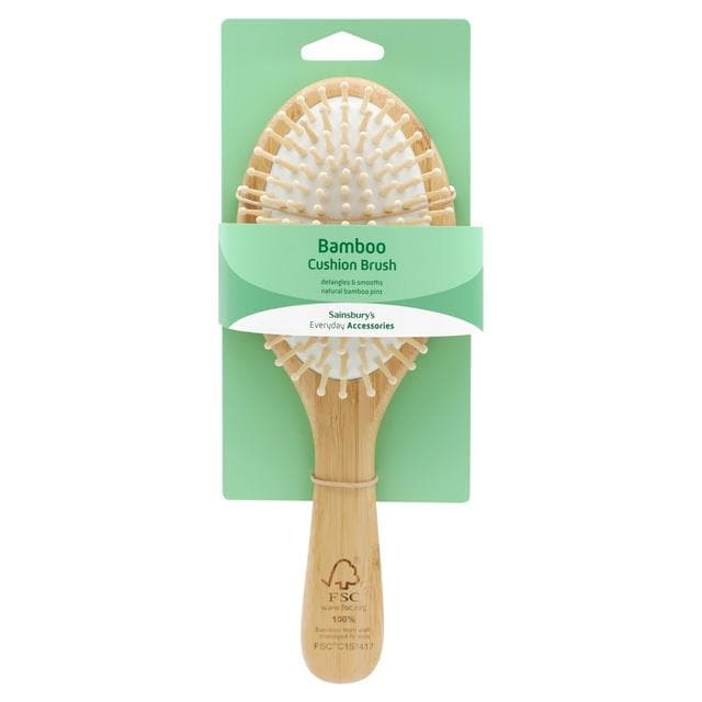 Sainsbury's Bamboo Round Brush - gallery image 1