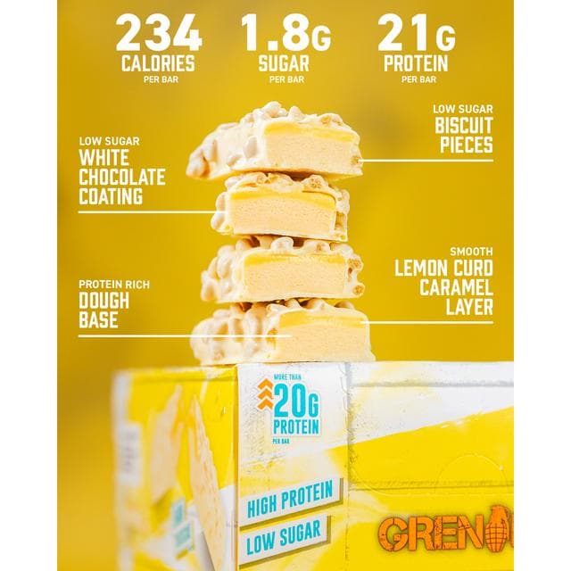 Grenade Lemon Cheesecake Flavour Protein Bar 60g - gallery image 3