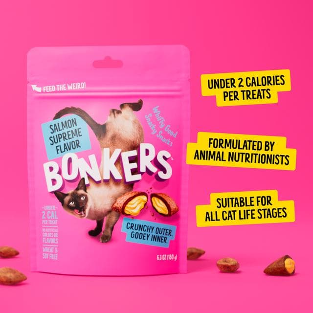 Bonkers Salmon Supreme Flavour Cat Treats 180g - gallery image 6