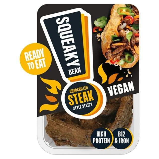 Squeaky Bean Chargrilled Steak Style Strips 120g - gallery image 1