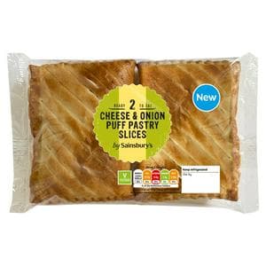 Sainsbury's 300g Cheese & Onion Puff Pastry Slices