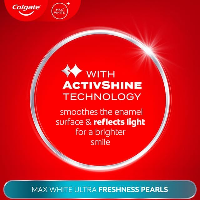 Colgate Max White Ultra Freshness Pearls Teeth Whitening Toothpaste 75ml - gallery image 5