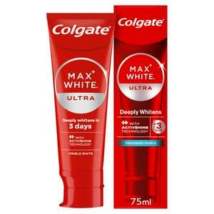 Colgate Max White Ultra Freshness Pearls Teeth Whitening Toothpaste 75ml