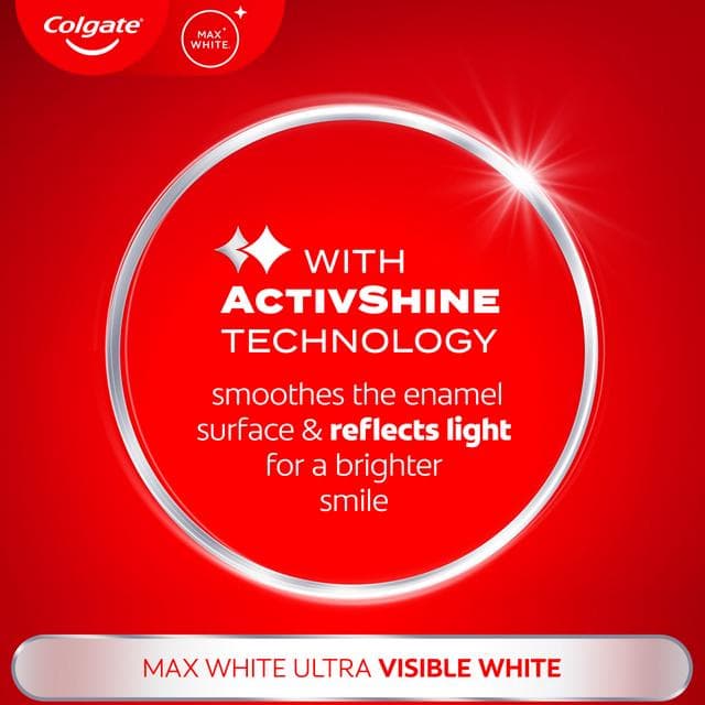 Colgate Max White Ultra Active Foam Teeth Whitening Toothpaste 75ml - gallery image 4