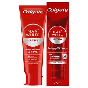 Colgate Max White Ultra Active Foam Teeth Whitening Toothpaste 75ml