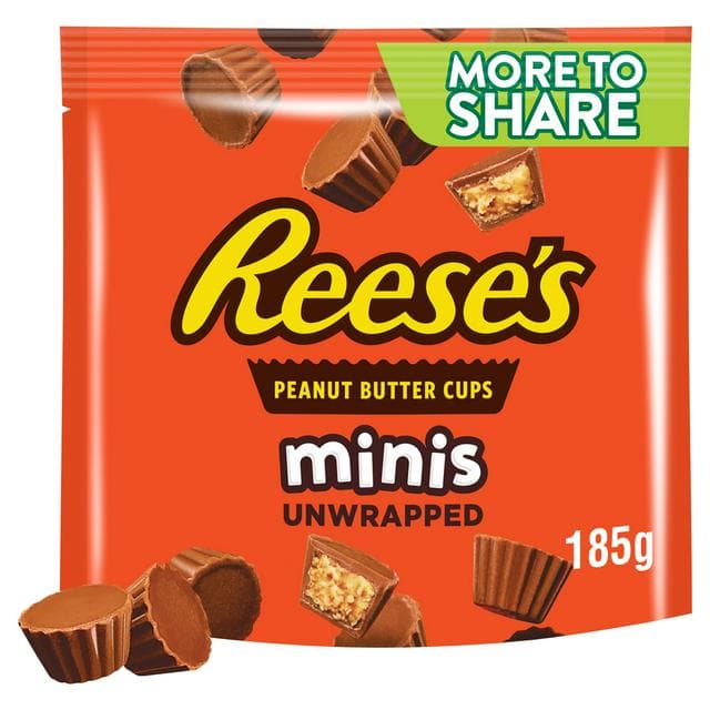 Reese's Minis Unwrapped Peanut Butter Cups More to Share Pouch 185g - gallery image 1