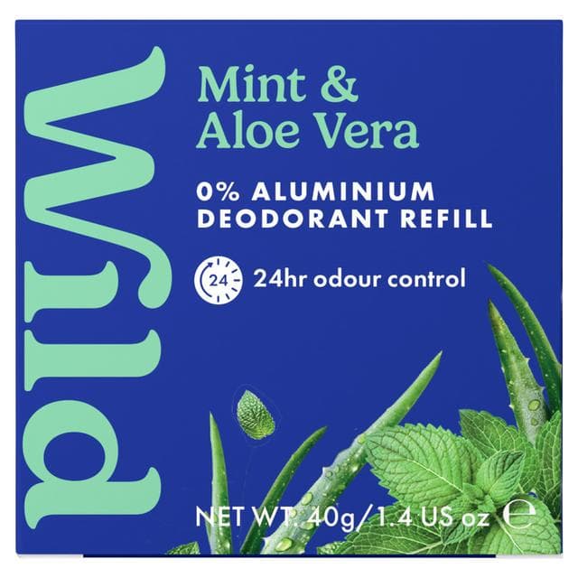 Wild Mint & Aloe Vera Natural Deodorant Refill 40g - gallery image 1
