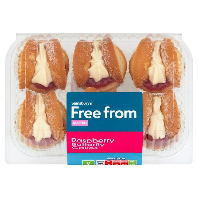 Sainsbury's Free From Butterfly Cakes x6 - gallery image 1