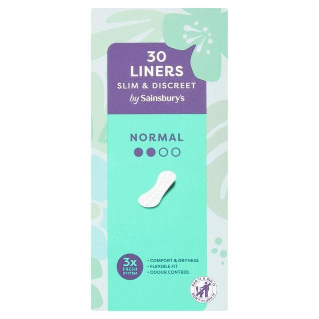 Sainsbury's Liners Normal x30 - gallery image 1