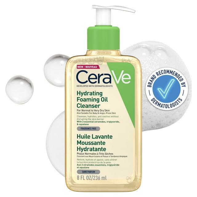 CeraVe Hydrating Foaming Oil Cleanser 236ml - gallery image 1