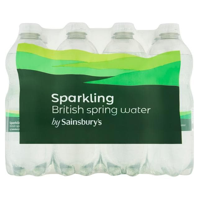 Sainsbury's British Bottled Sparkling Spring Water 12x500ml - gallery image 1