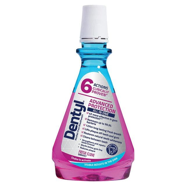 Dentyl Advanced Protection Double Strength Dual Action Fresh Clove Mouthwash 500ml - gallery image 1