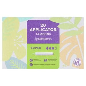 Sainsbury's Applicator Tampons Super x20