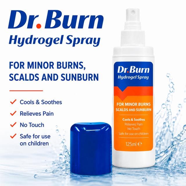 Dr. Burn Hydrogel Burn Spray Cools & Soothes 125ml - gallery image 3