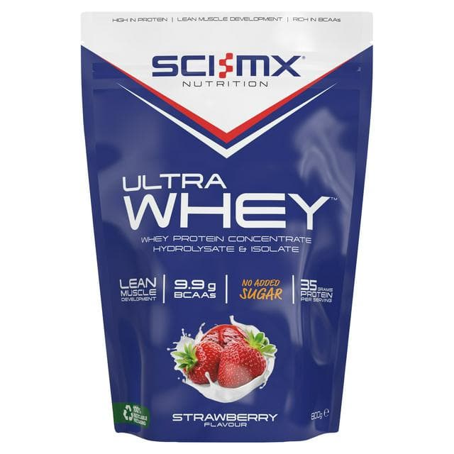 Sci-MX Nutrition Strawberry Flavour Ultra Whey 800g - gallery image 1