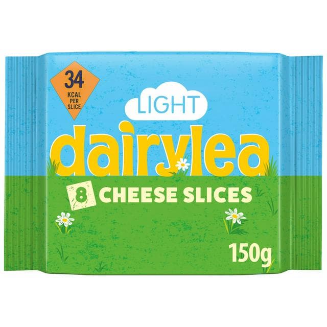 Dairylea Light Cheese Slices 8 x 18.75g - gallery image 1