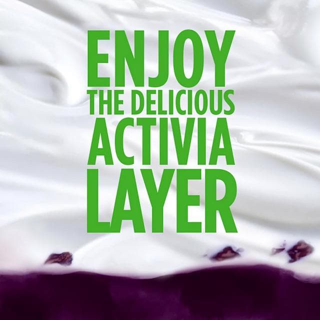 Activia Fusions Blueberry Acai Gut Health Fruit Yoghurt Multipack 4 x 120g - gallery image 3