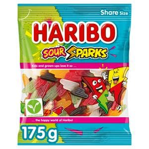 Haribo Sour Sparks Sweets Sharing Bag 175g