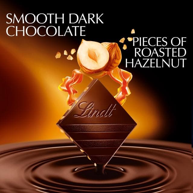 Lindt Excellence Caramelised Hazelnut Dark Chocolate Bar 100g - gallery image 2