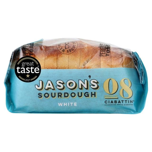 Jason's Sourdough White Ciabattin Bread 580g - gallery image 1