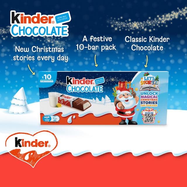 Kinder Chocolate 10 x Wrapped Small Bars 125g - gallery image 3